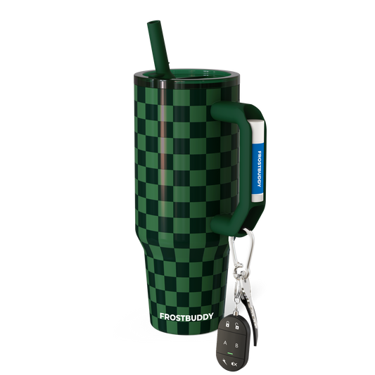 Thicc Buddy 40oz | Green Checkered